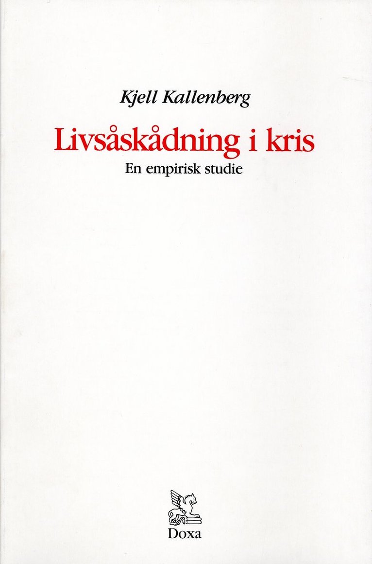 Livsåskådning i kris 1