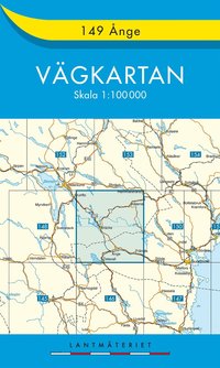 bokomslag 149 Ånge Vägkartan : 1:100000