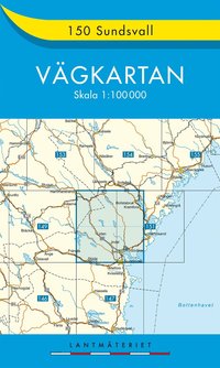 bokomslag 150 Sundsvall Vägkartan : 1:100000