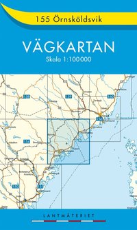 bokomslag 155 Örnsköldsvik Vägkartan : 1:100000
