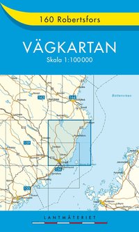 bokomslag 160 Robertsfors Vägkartan : 1:100000