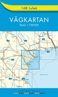 bokomslag 168 Luleå vägkartan : 1:100000