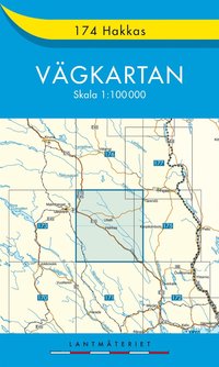 bokomslag 174 Hakkas Vägkartan : 1:100000