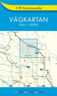 bokomslag 178 Karesuando Vägkartan : 1:100000