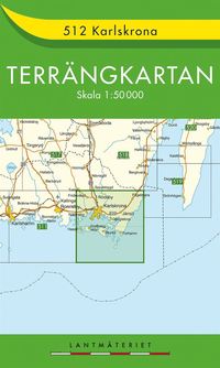 bokomslag 512 Karlskrona Terrängkartan : 1:50000