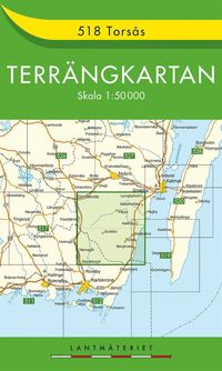 bokomslag 518 Torsås Terrängkartan : 1:50000