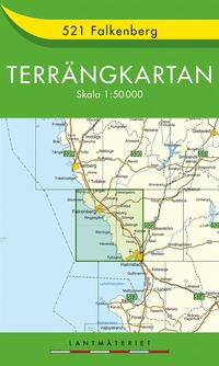 bokomslag 521 Falkenberg Terrängkartan : 1:50000