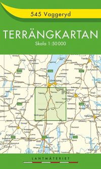 bokomslag 545 Vaggeryd Terrängkartan : 1:50000