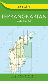 bokomslag 551 Slite Terrängkartan : 1:50000