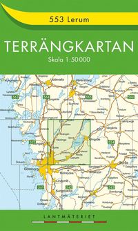 bokomslag 553 Lerum Terrängkartan : 1:50000