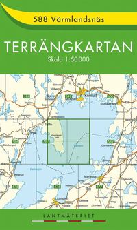 bokomslag 588 Värmlandsnäs Terrängkartan : 1:50000
