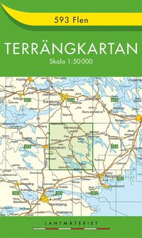 bokomslag 593 Flen Terrängkartan : 1:50000