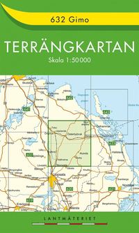 bokomslag 632 Gimo Terrängkartan : 1:50000