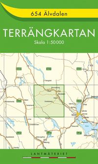 bokomslag 654 Älvdalen Terrängkartan : 1:50000