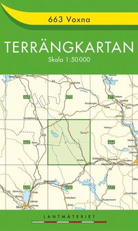 bokomslag 663 Voxna Terrängkartan