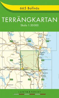 bokomslag 665 Bollnäs Terrängkartan : 1:50000