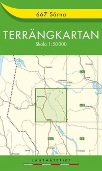 bokomslag 667 Särna Terrängkartan : 1:50000