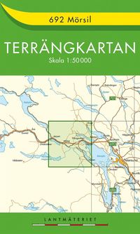 bokomslag 692 Mörsil Terrängkartan : 1:50000