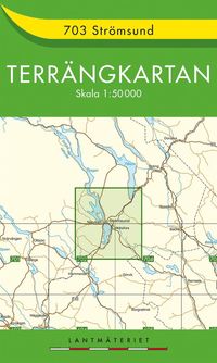 bokomslag 703 Strömsund Terrängkartan