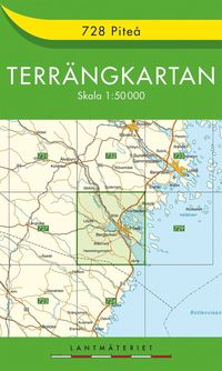 bokomslag 728 Piteå Terrängkartan : 1:50000