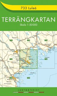 bokomslag 733 Luleå Terrängkartan : 1:50000