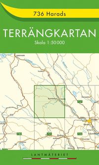 bokomslag 736 Harads Terrängkartan : 1:50000