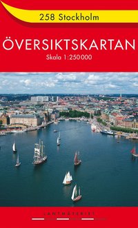 bokomslag 258 Stockholm Översiktskartan : 1:250000