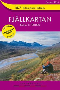 bokomslag BD7 Sitasjaure-Ritsem 1:100000 - Fjällkarta