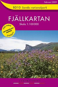 bokomslag BD10 Sareks nationalpark fjällkartan : 1:100000