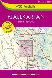 bokomslag W53 Fulufjället Fjällkartan - 1:50000