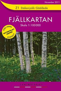 bokomslag Z1 Stekenjokk-Gäddede Fjällkartan : 1:100000