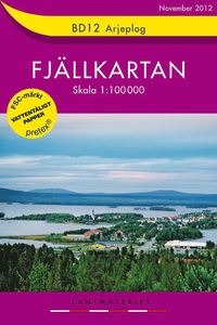 bokomslag BD12 Arjeplog Fjällkartan : 1:100000