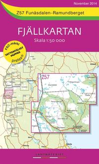 bokomslag Z57 Funäsdalen-Ramundberget Fjällkartan : 1:50000