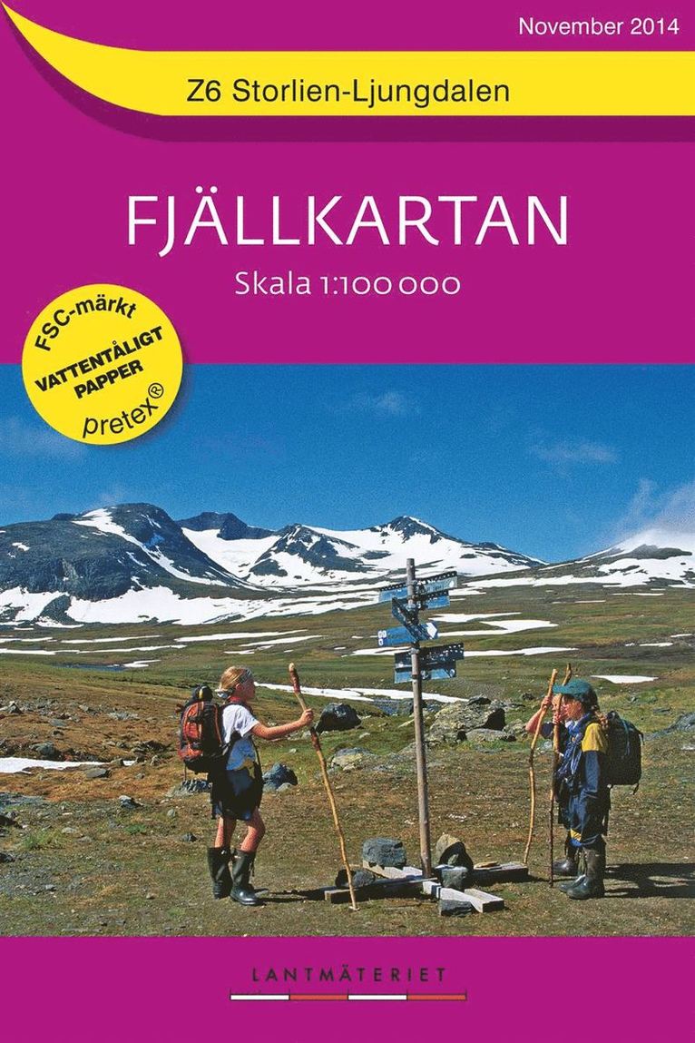 Norstedts kartor - Z6 Storlien-Ljungdalen Fjällkartan : 1:100000, Övrigt