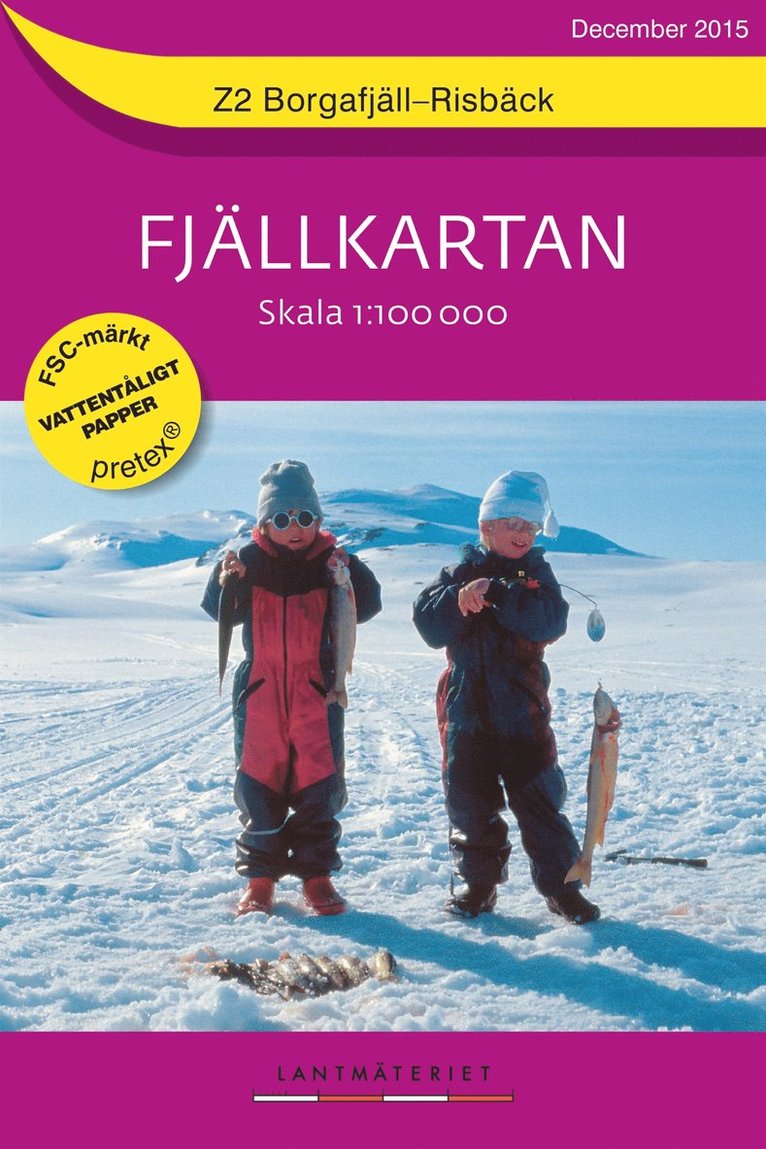 Z2 Borgafjäll-Risbäck Fjällkartan : 1:100000 1