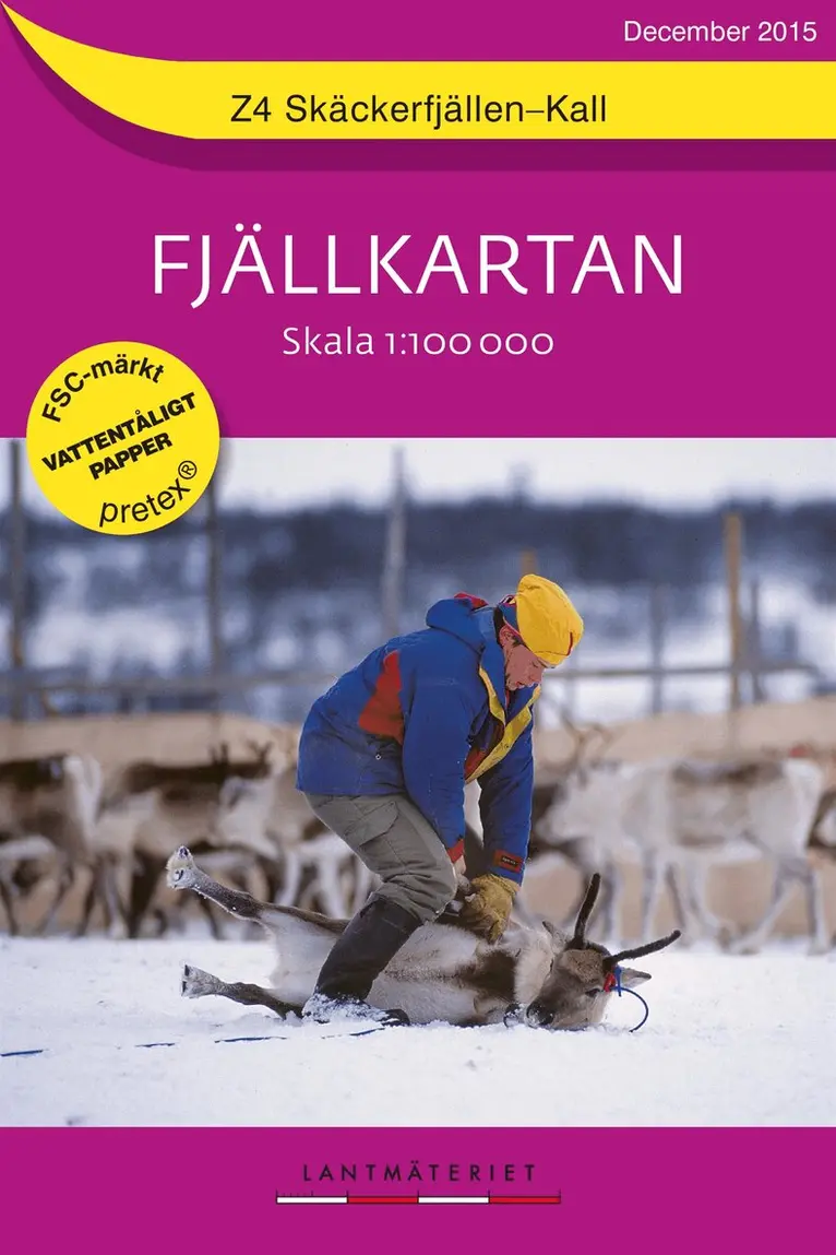 Z4 Skäckerfjällen-Kall Fjällkartan : 1:100000