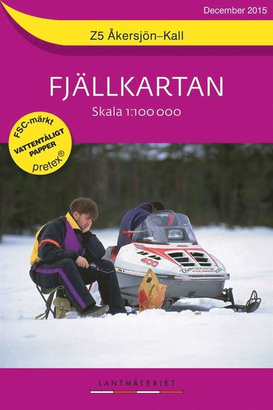 bokomslag Z5 Åkersjön-Kall Fjällkartan : 1:100000