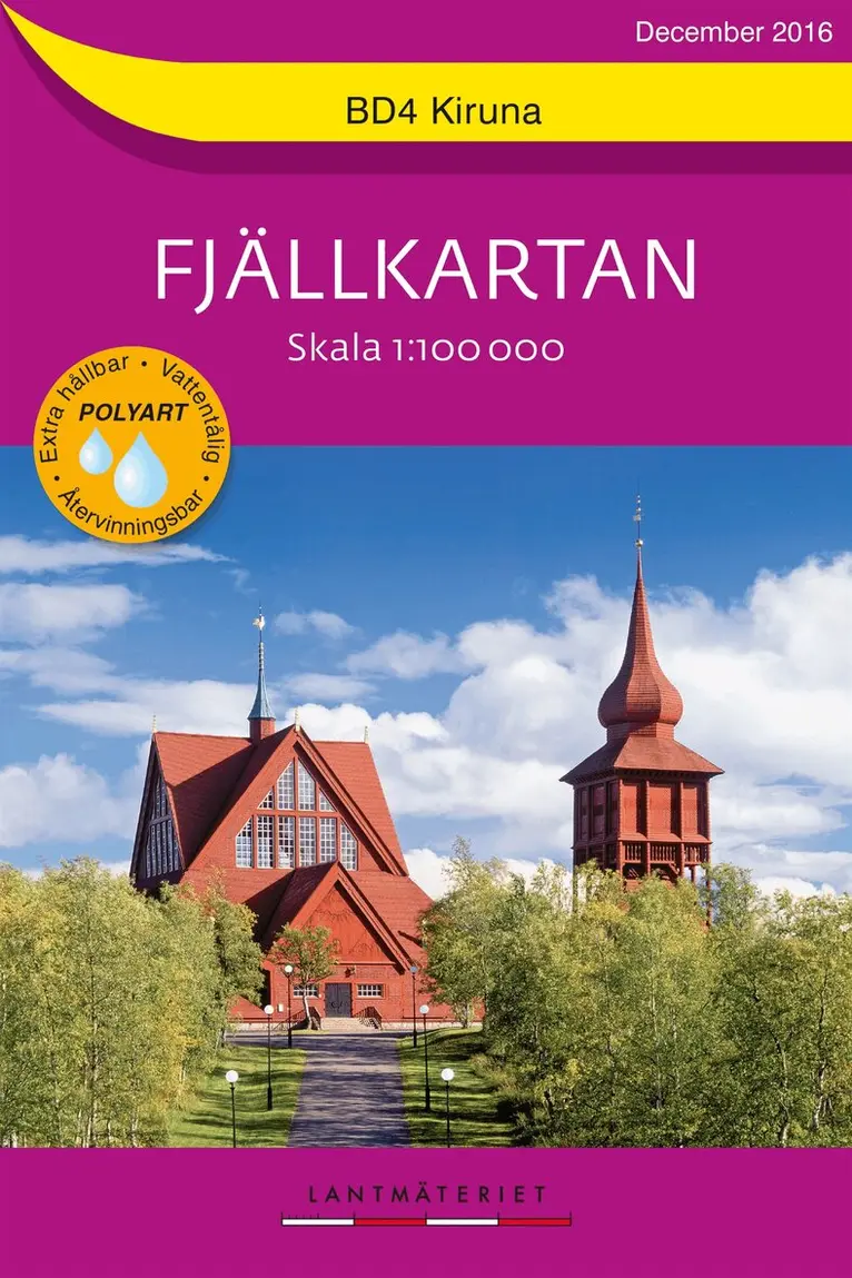 BD4 Kiruna Fjällkartan : Skala 1:100000