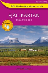 bokomslag BD6 Abisko-Kebnekaise-Narvik Fjällkartan : Skala 1:100000