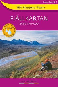 bokomslag BD7 Sitasjaure-Ritsem Fjällkartan : Skala 1:100000