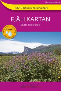 bokomslag BD10 Sareks Nationalpark Fjällkartan : Skala 1:100000