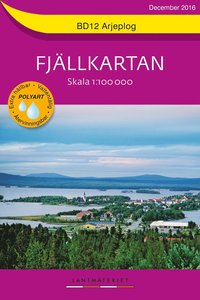 bokomslag BD12 Arjeplog Fjällkartan : Skala 1:100000