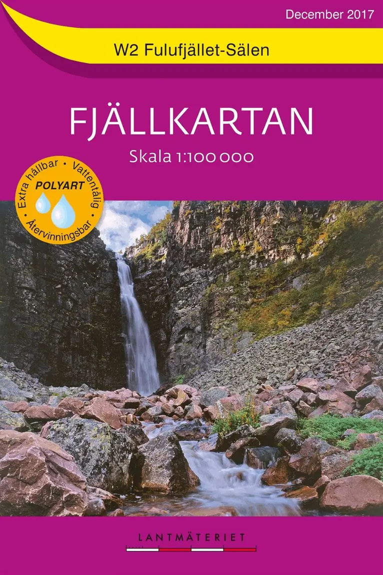 W2 Fulufjället-Sälen Fjällkartan : Skala 1:100 000
