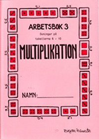 UTGÅTT !!! Multiplikation arbetsbok 3, Häftad