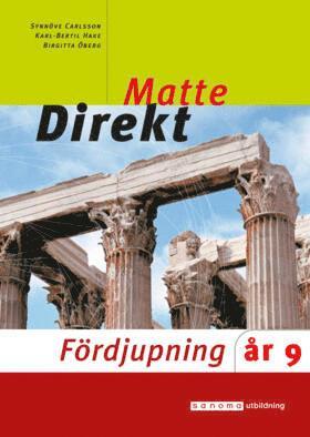 bokomslag Matte direkt : år 9. Fördjupning