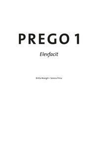 bokomslag Prego 1 Facit