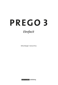 bokomslag Prego 3 Facit
