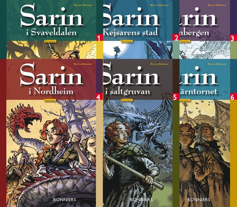 Benni Bödker - Sarin svenska Paket (6 titlar), Häftad