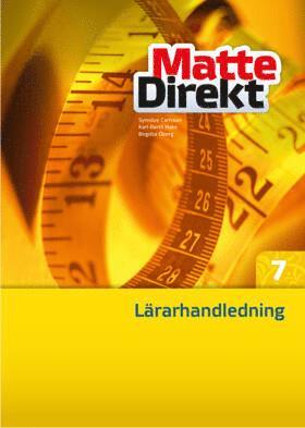 Synnöve Carlsson, Karl Bertil Hake, Birgitta Öberg - Matte Direkt 7 Lärarhandledning inkl. cd, Häftad