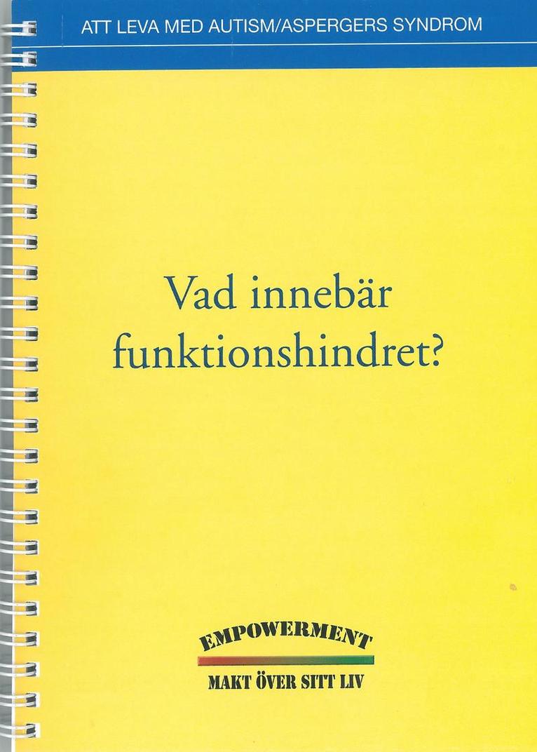 Vad innebär funktionshindret?
